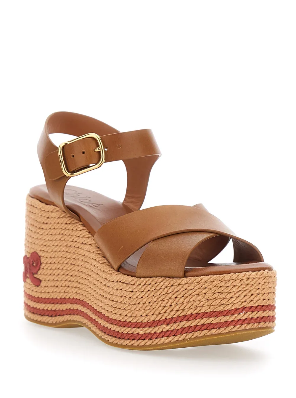 Wedge Platform Ankle-Strap Sandal by Chloé