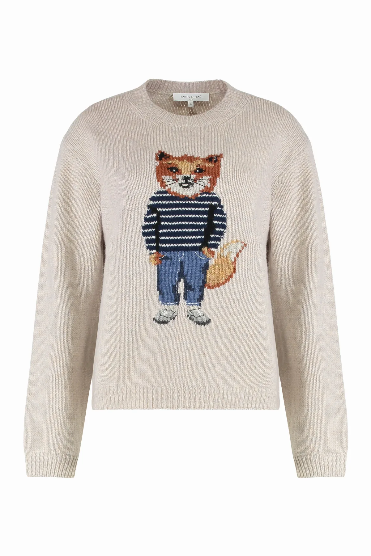 Intarsia Fox Motif Sweater by Maison Kitsuné