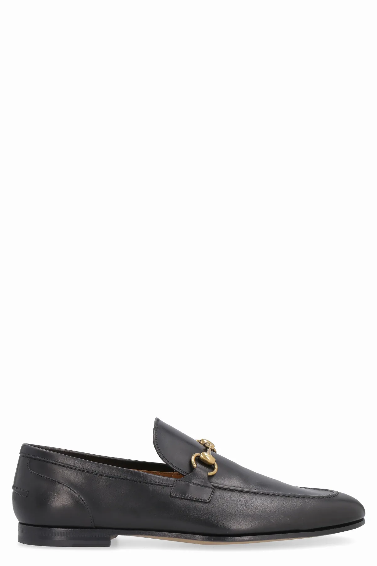 Brass Hook Leather Loafer by Gucci