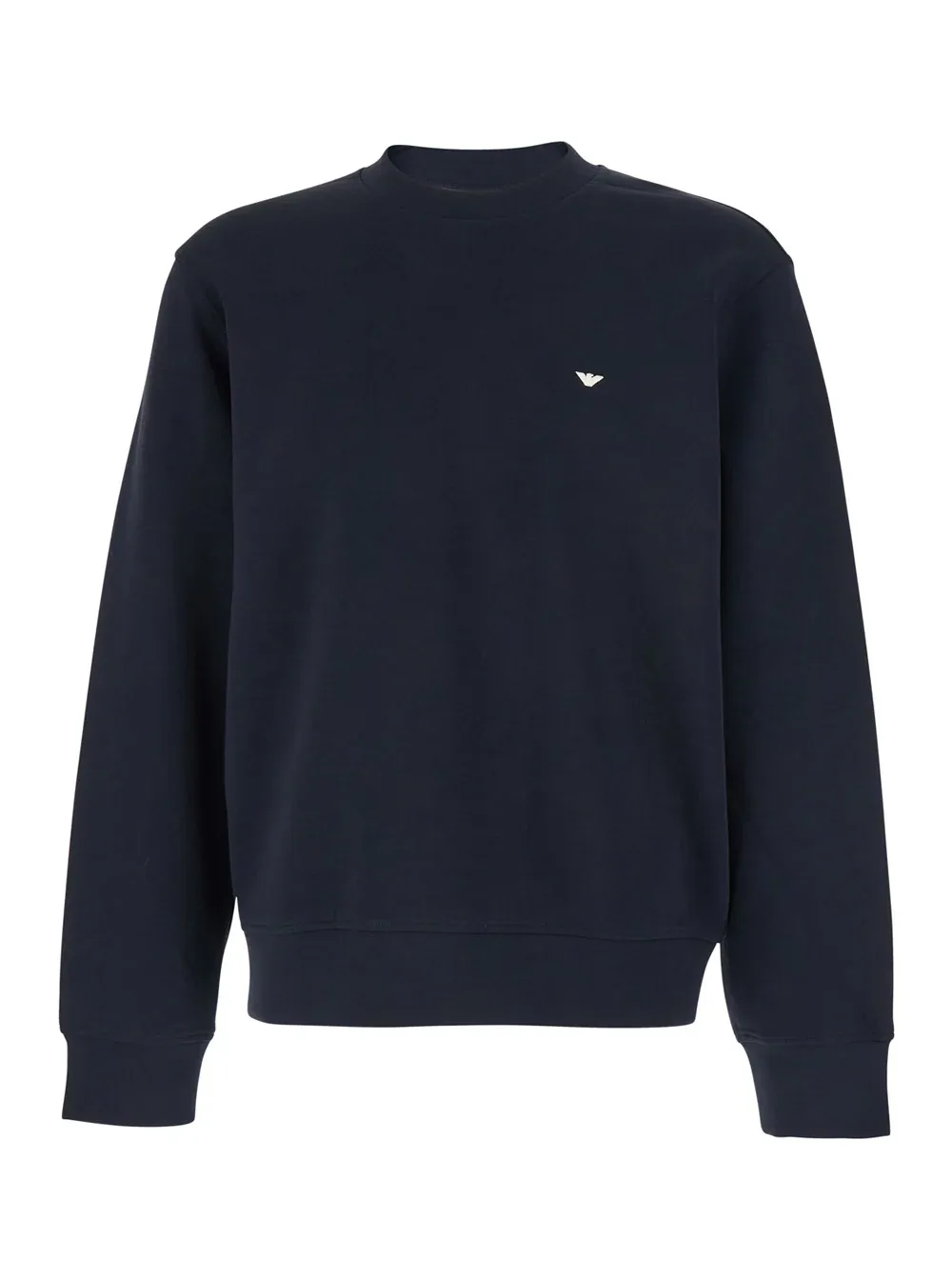 Logo-Embroidered Cotton-Blend Sweatshirt by Emporio Armani