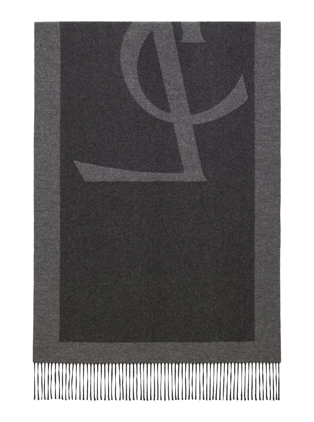 Maxi Logo Silk Scarf by Saint Laurent