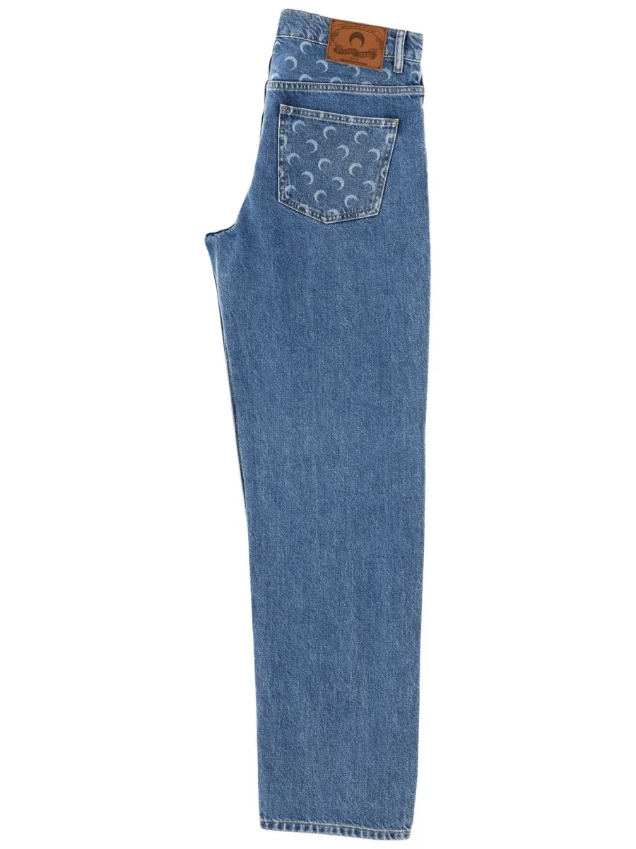 Moon Waxed Jeans by Marine Serre