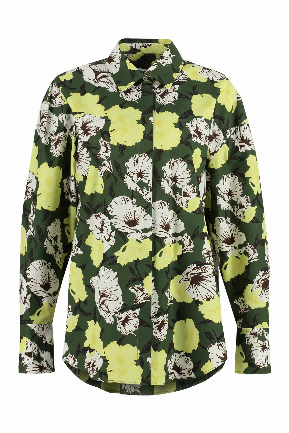 Floral-Print Cotton Shirt by MSGM
