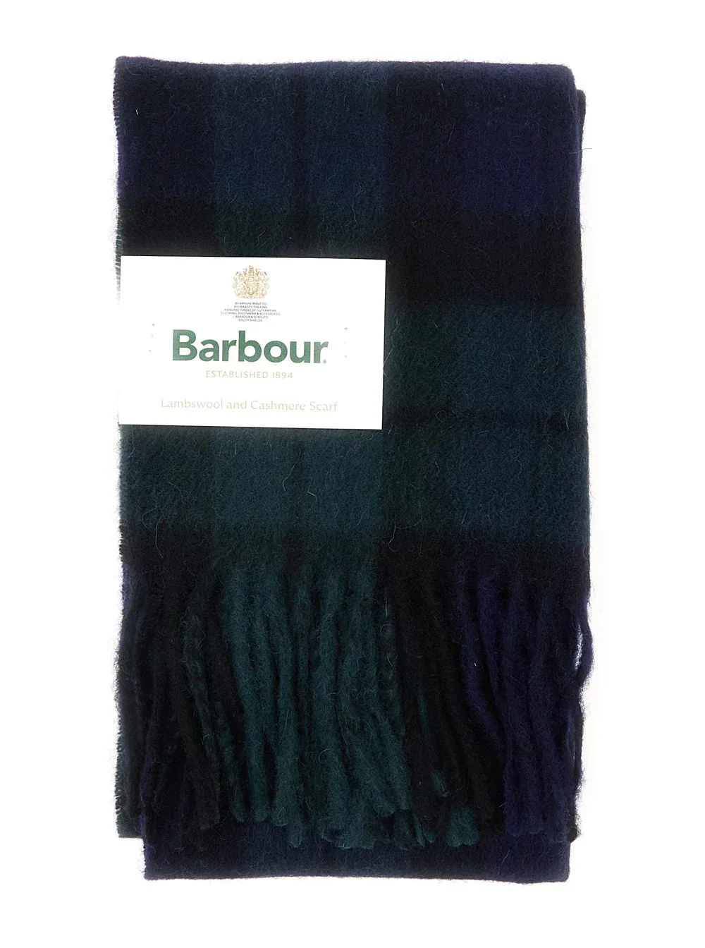 Lambswool and Cashmere Scarf by Barbour