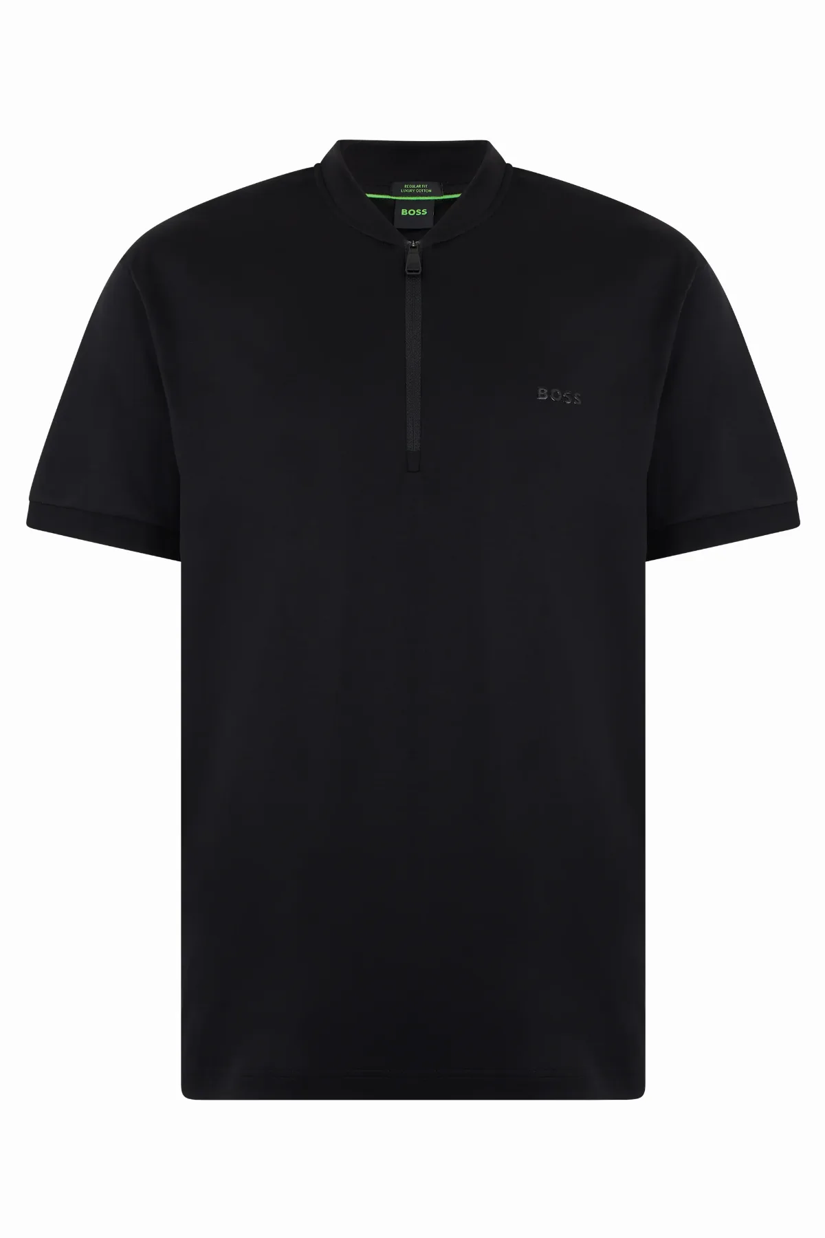 Half-Zip Cotton Polo by Hugo Boss