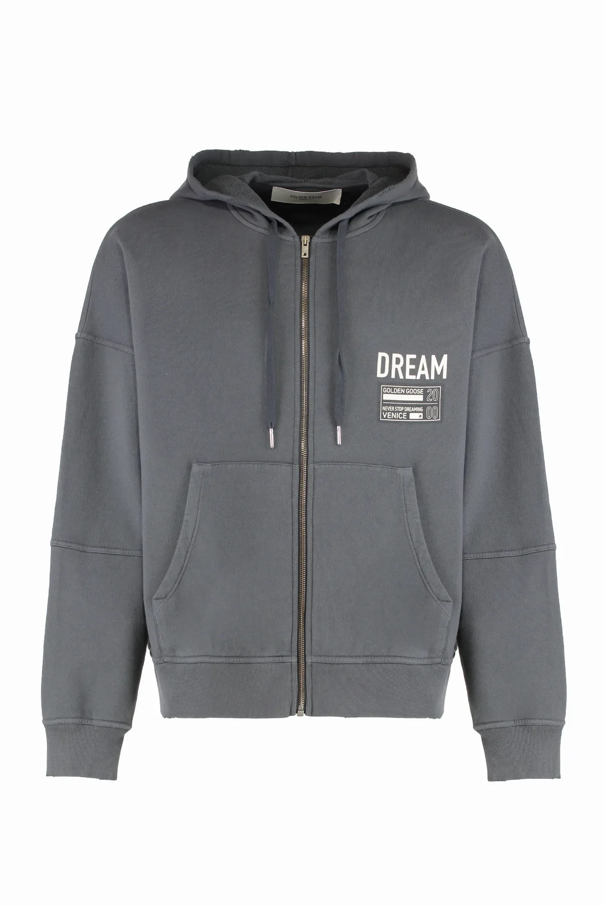 Full-Zip Cotton Hoodie by Golden Goose