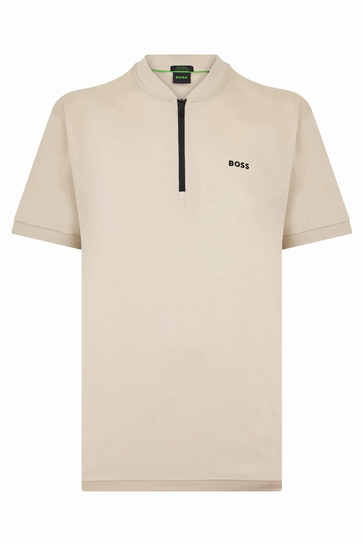 Zip Collar T-Shirt by Hugo Boss