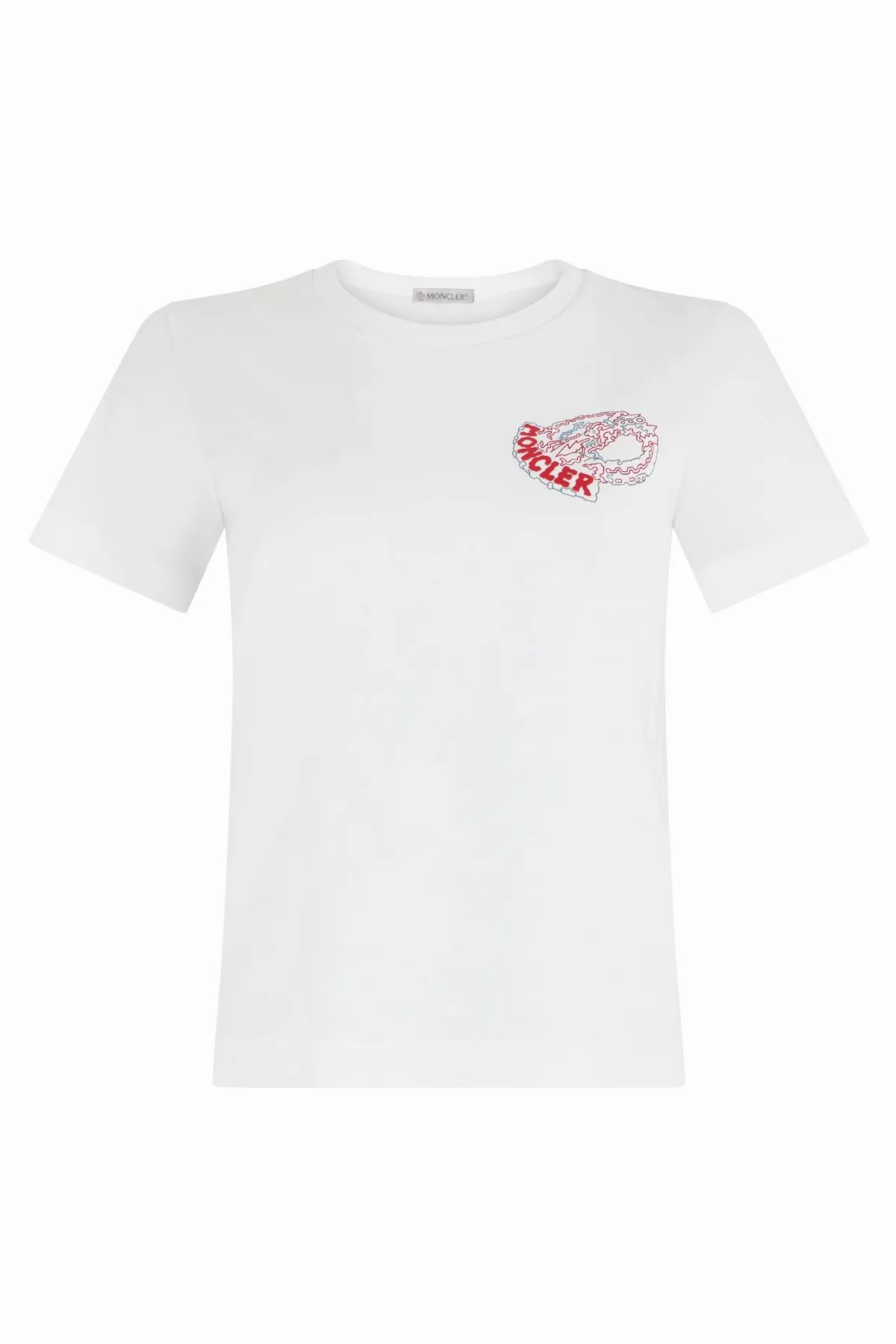 Logo Chest Print T-Shirt by Moncler
