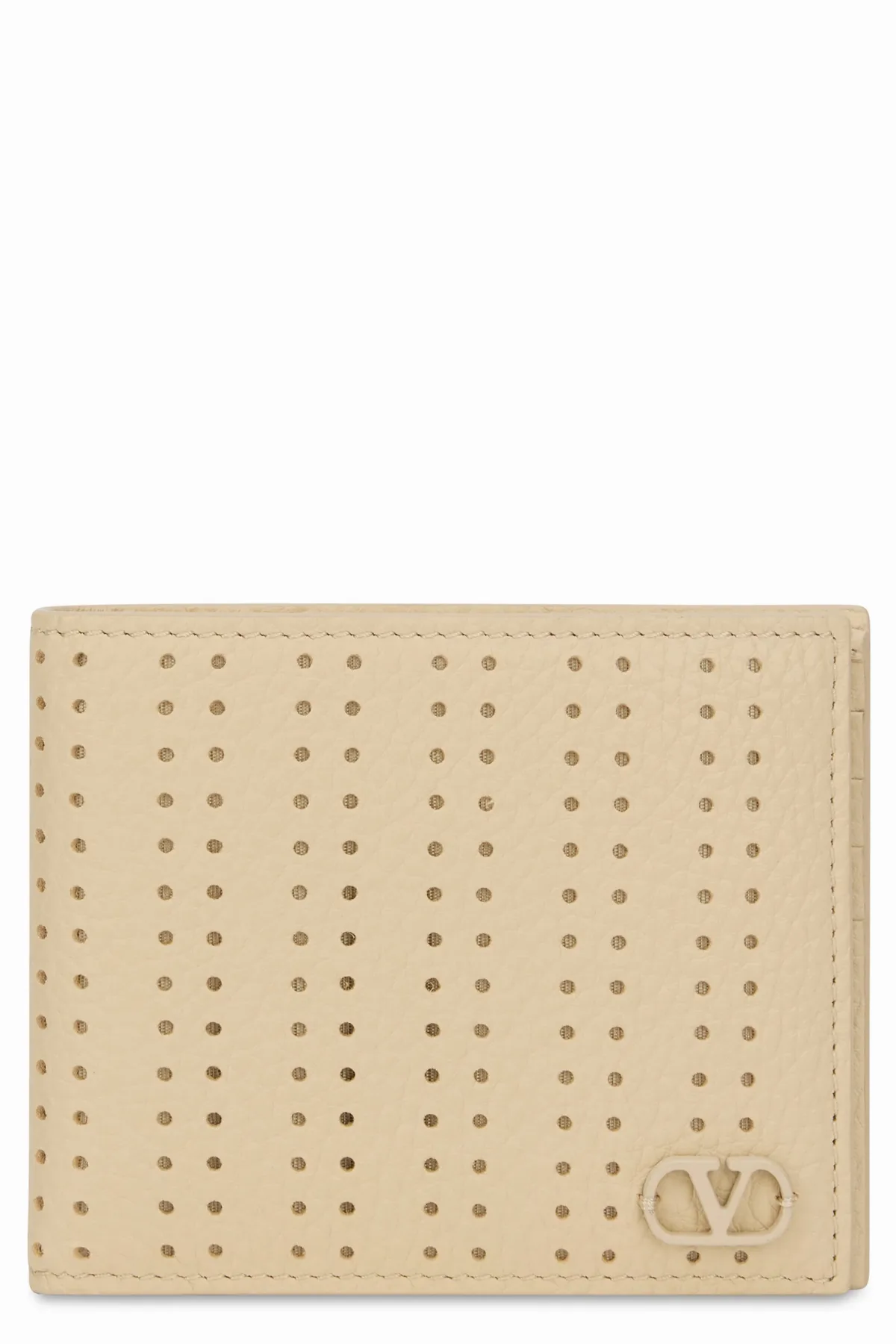 Perforated Calfskin Wallet by Valentino Garavani