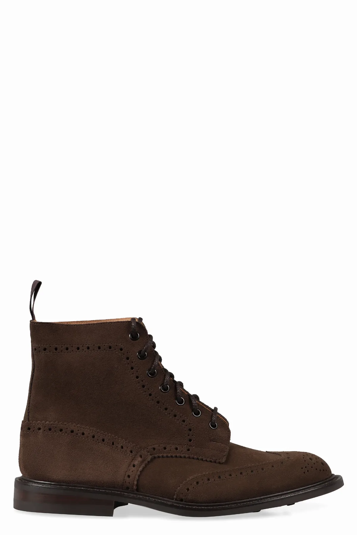 Suede Wingtip Lace-Up Boot by Tricker'S
