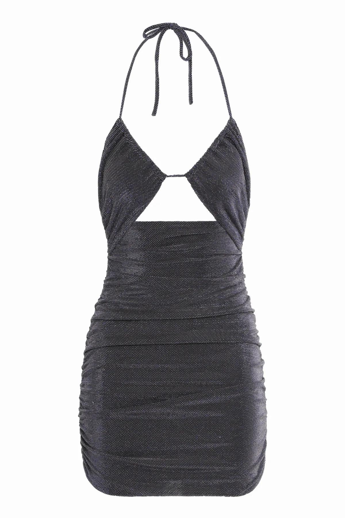 Lurex Jersey Halter Mini Dress by Zeynep Arcay