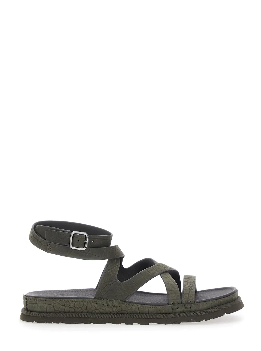 Embossed Leather Ankle Strap Sandal by Ugg