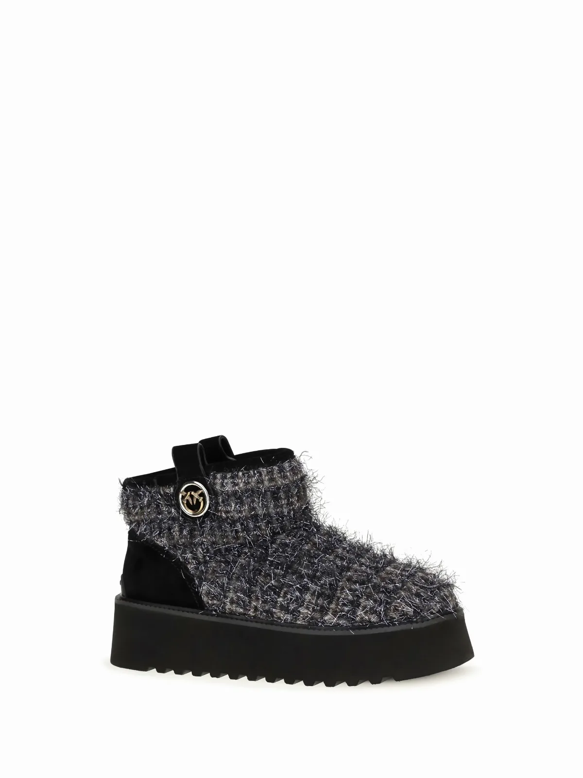 Tweed and Lurex Ankle Boot by pinko