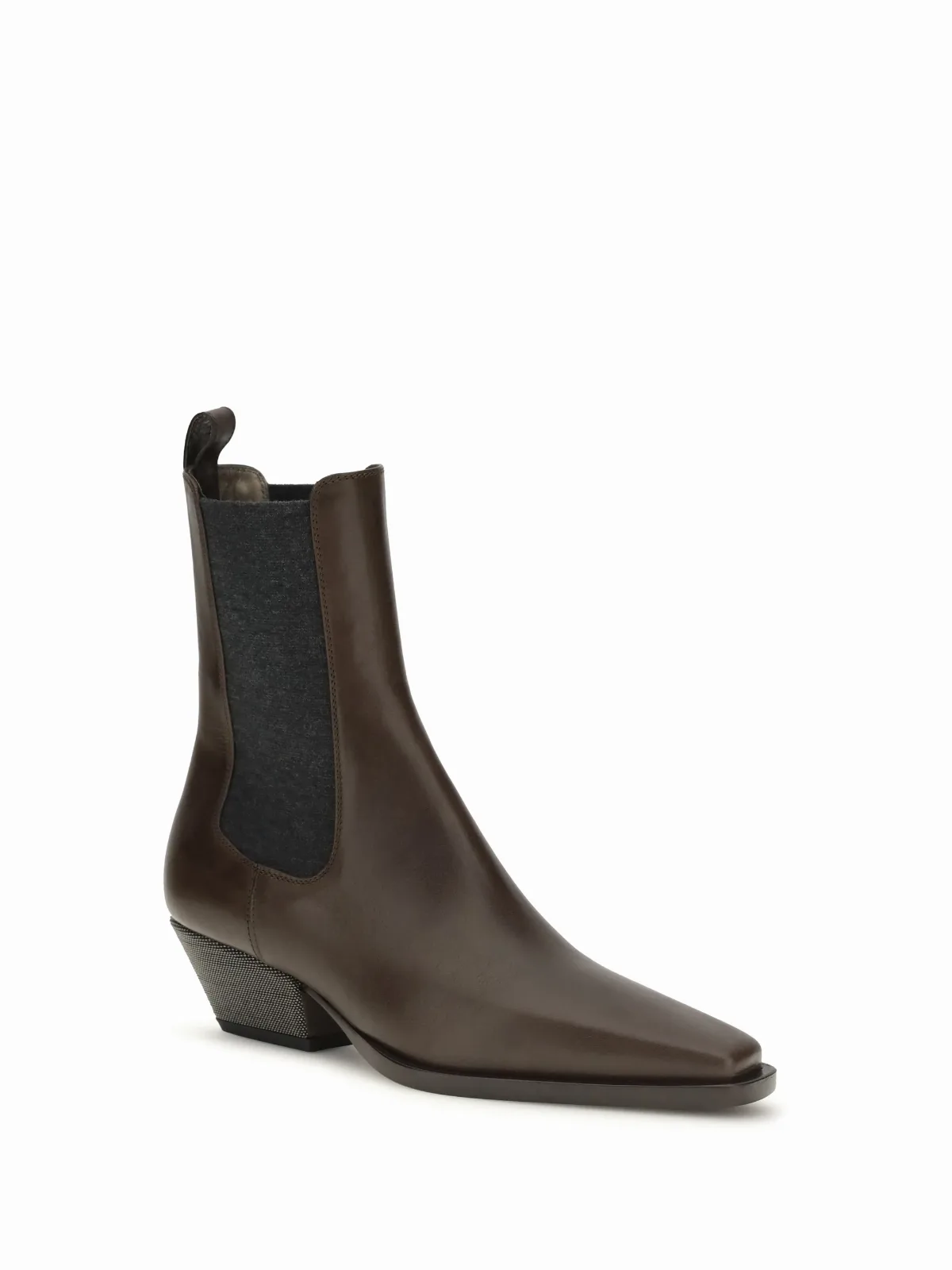 Supple Calf Leather Ankle Boot by BRUNELLO CUCINELLI