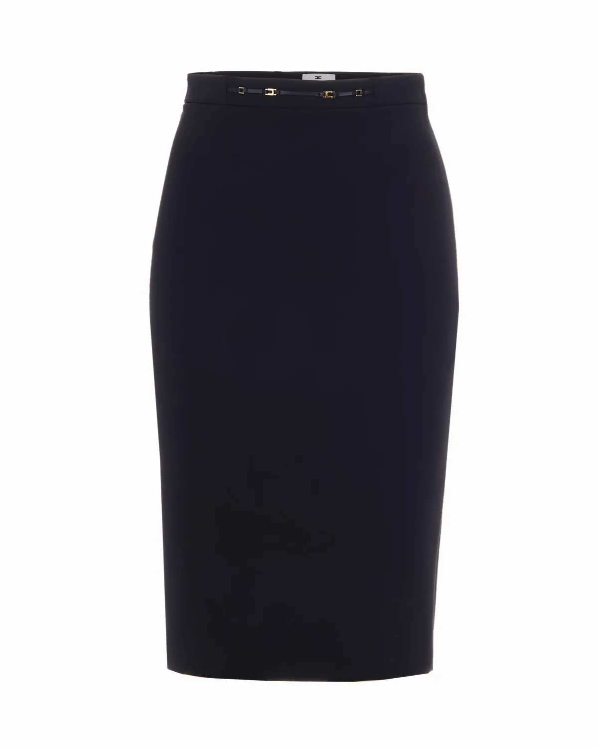 Jewel-Clasp Fitted Skirt by Elisabetta Franchi