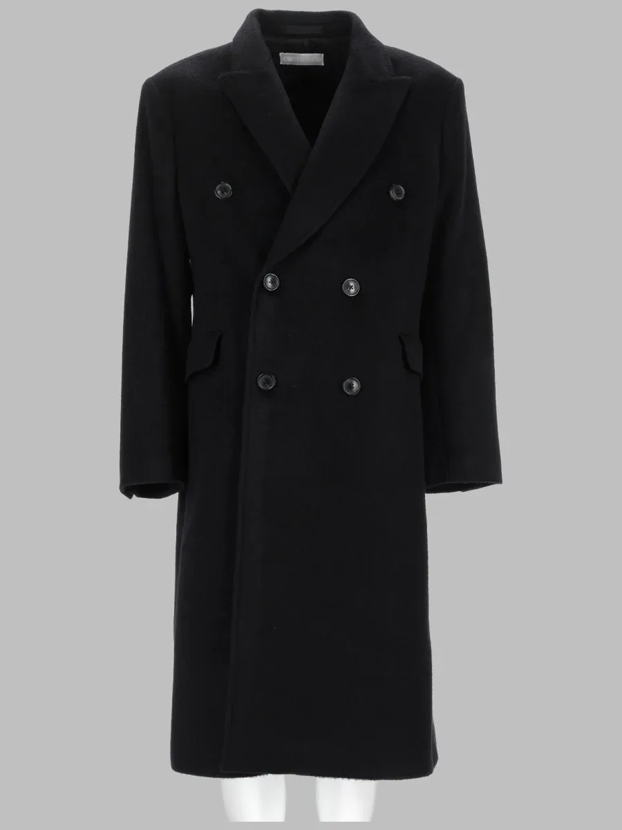 Double-Breasted Wool Mohair Coat