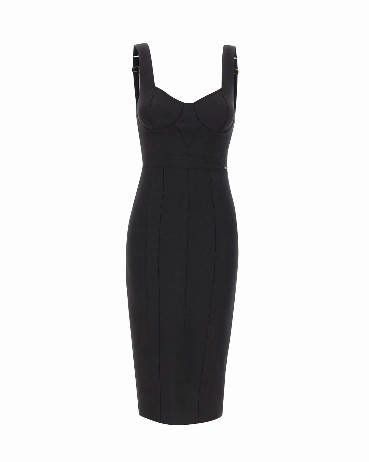 Corsetry-Inspired Scuba Dress