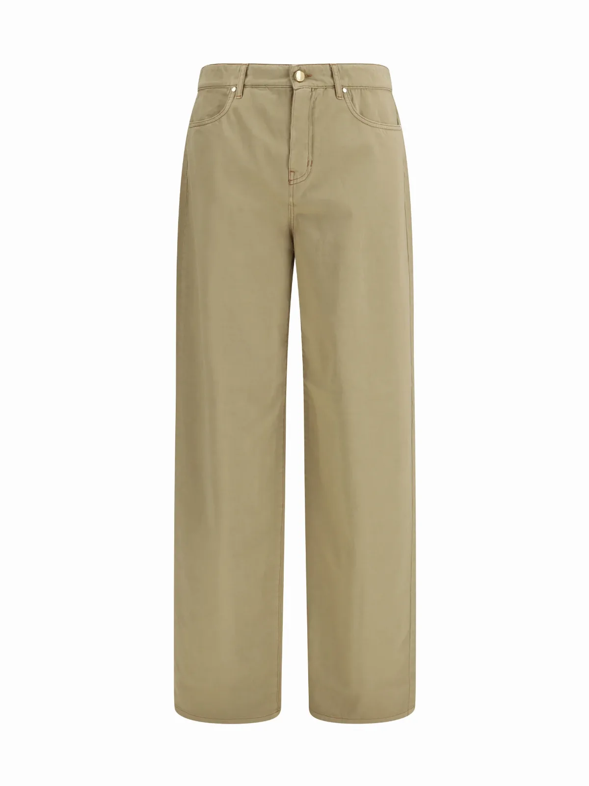 Baggy Cotton Satin Jeans by Max Mara