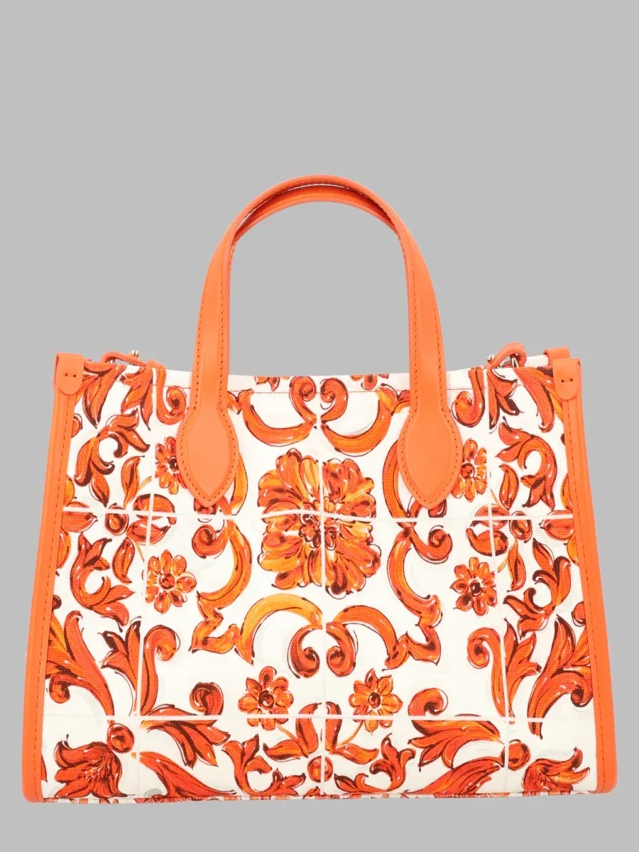 Canvas Cotton Shoulder Bag by Dolce & Gabbana