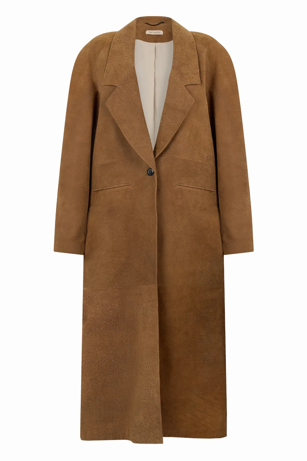 Cow Hide Leather Coat by The Mannei