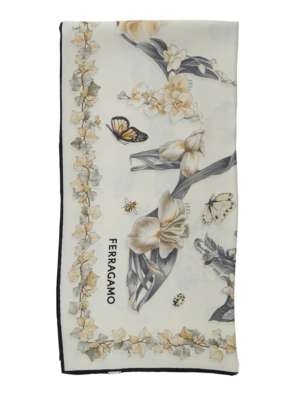 Floral Print Silk Scarf by Ferragamo