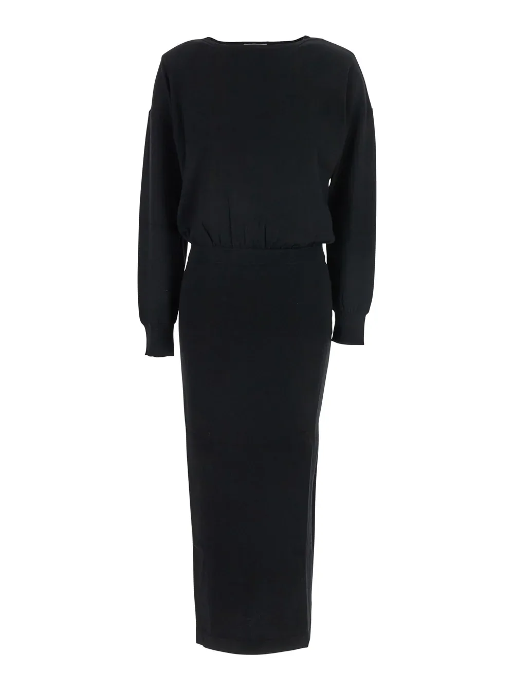 Draped Waist Wool Dress by P.A.R.O.S.H.