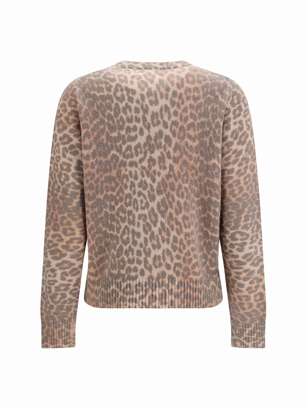 Tiger-Print Merino Wool Sweater by Ganni