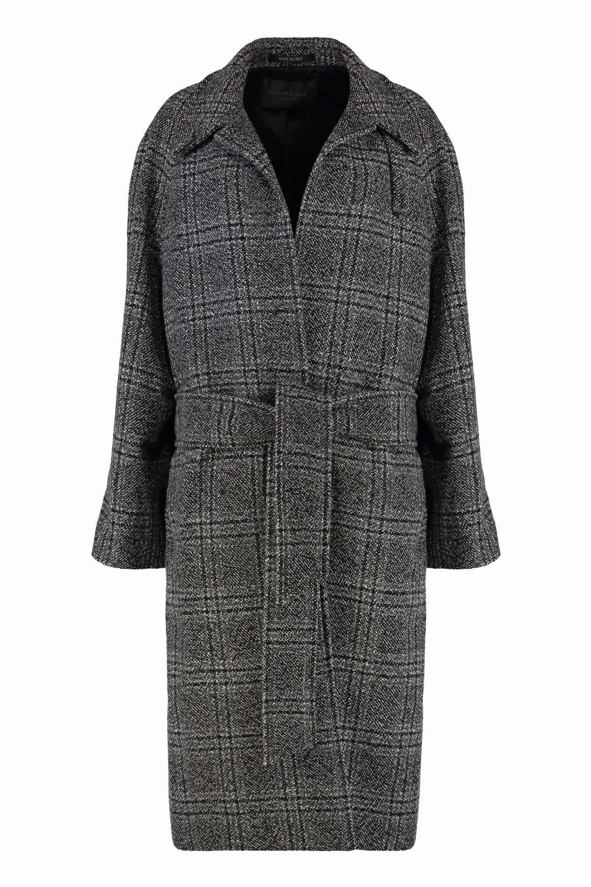 Wool Check Coat