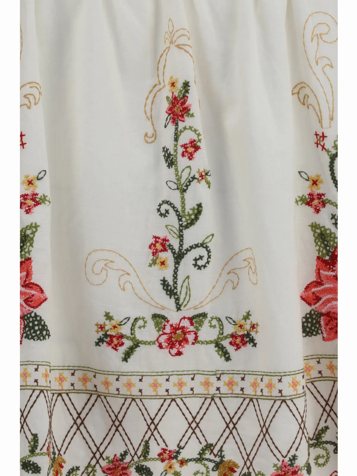Embroidered Linen-Viscose Blouse by Farm Rio