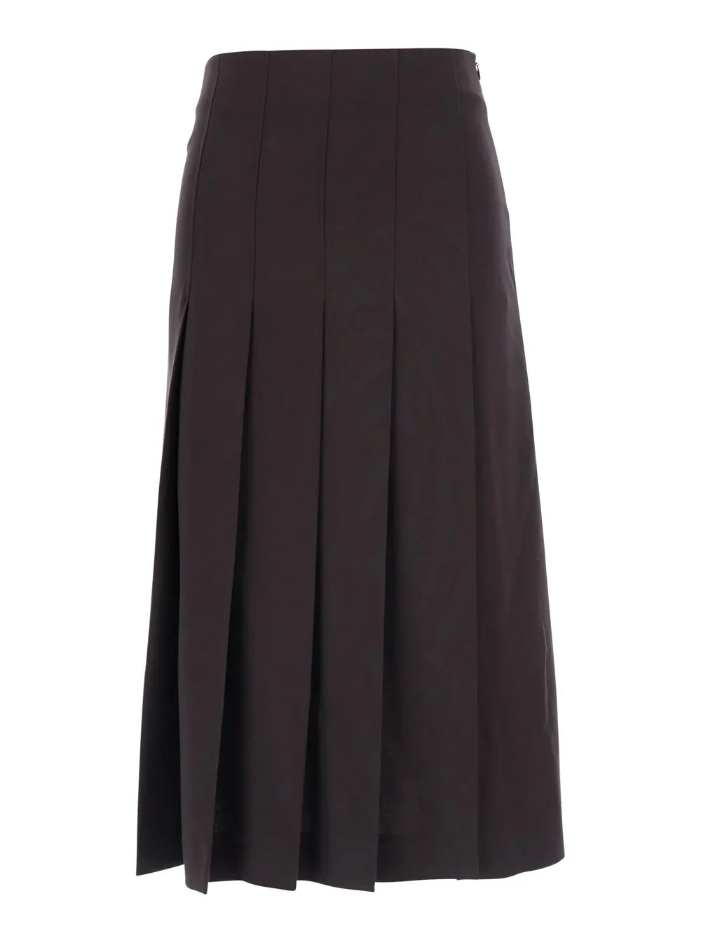 Pleated Midi Skirt by Leplain