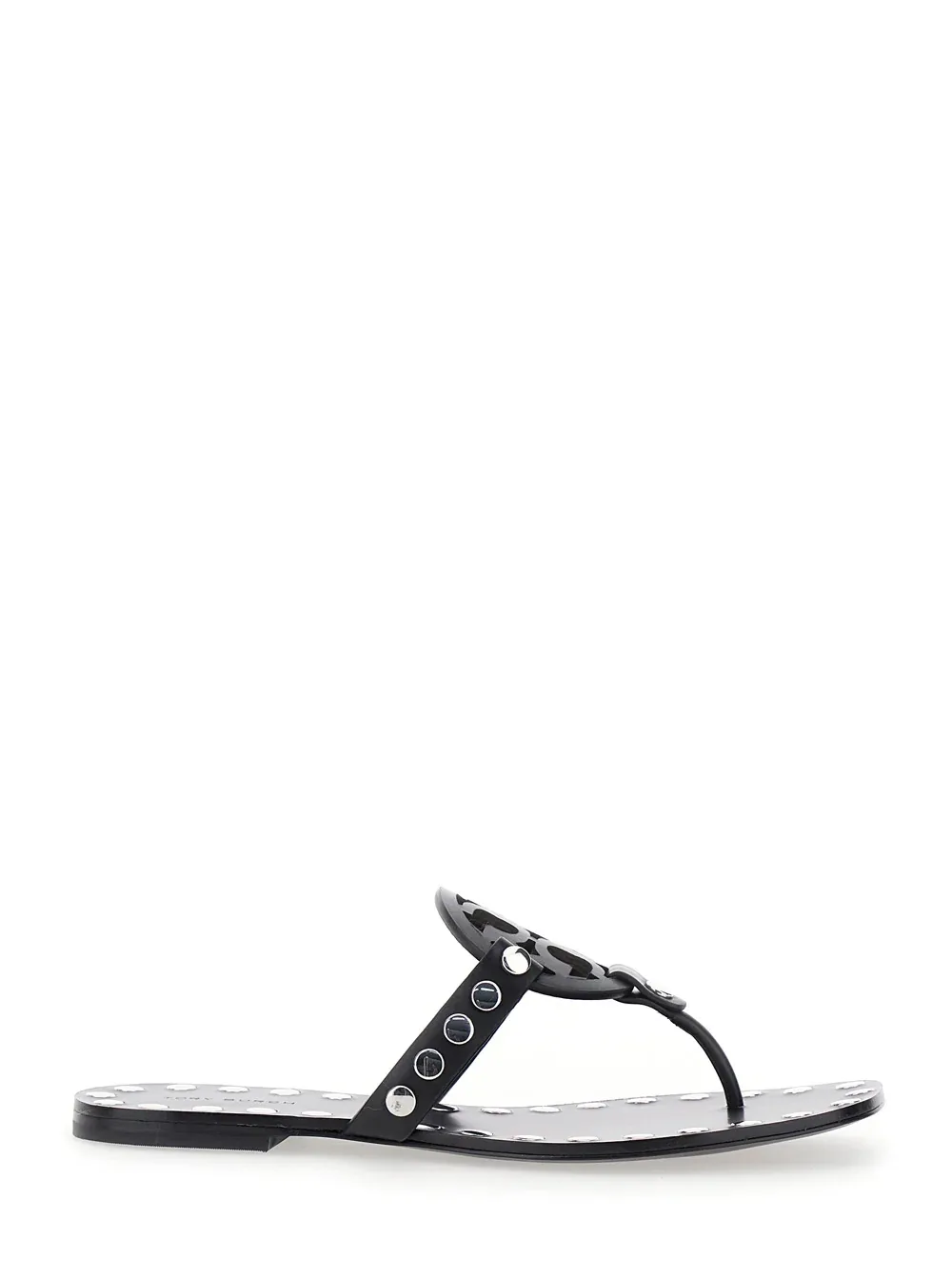 Logo-Studded Thong Sandal by TORY BURCH
