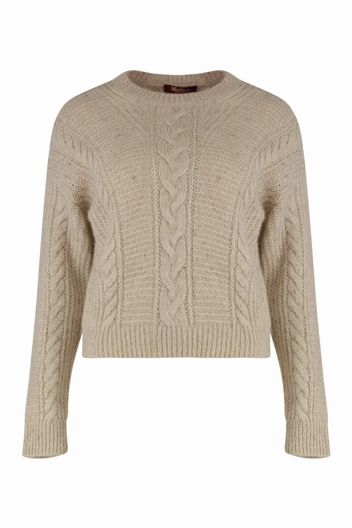 Cable-Knit Alpaca Blend Sweater by Max Mara Studio