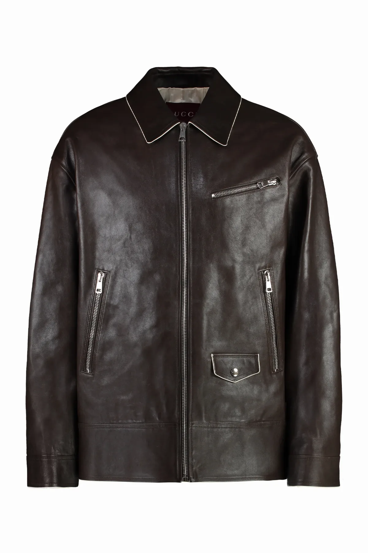 Calf Leather Jacket by Gucci
