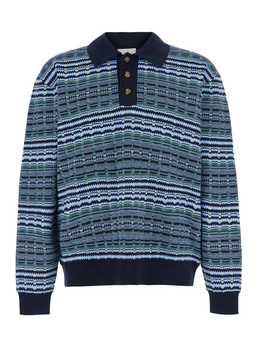 Striped Wool Blend Polo Sweater by DrôLe De Monsieur