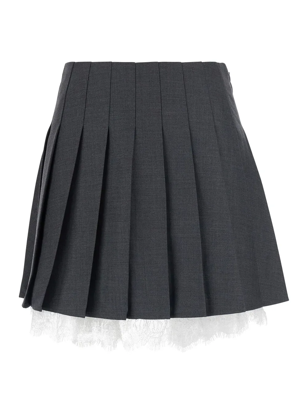 Pleated with Lace Trim Skirt by Self-Portrait