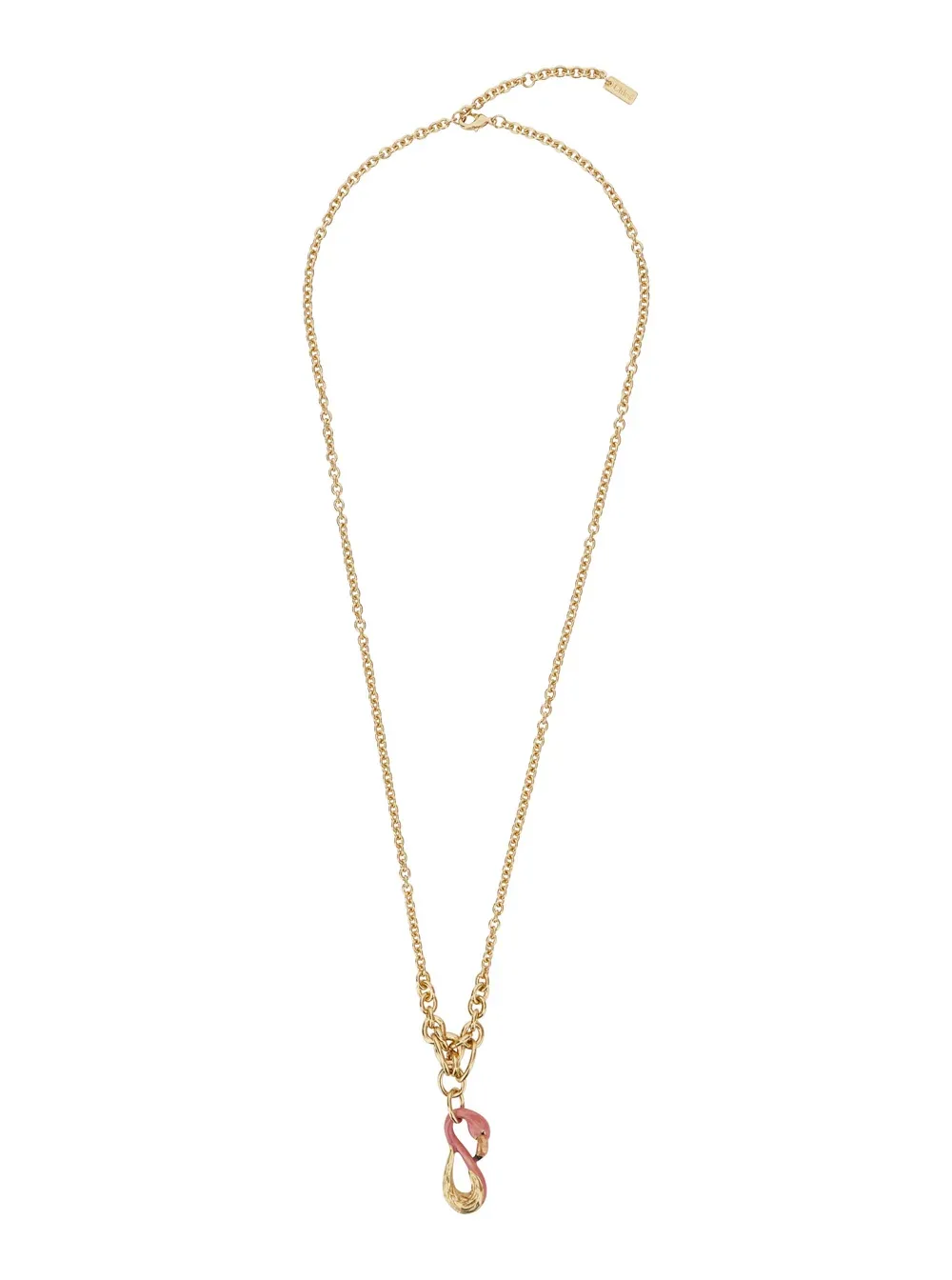 Twisted Metal Link Necklace by Chloé