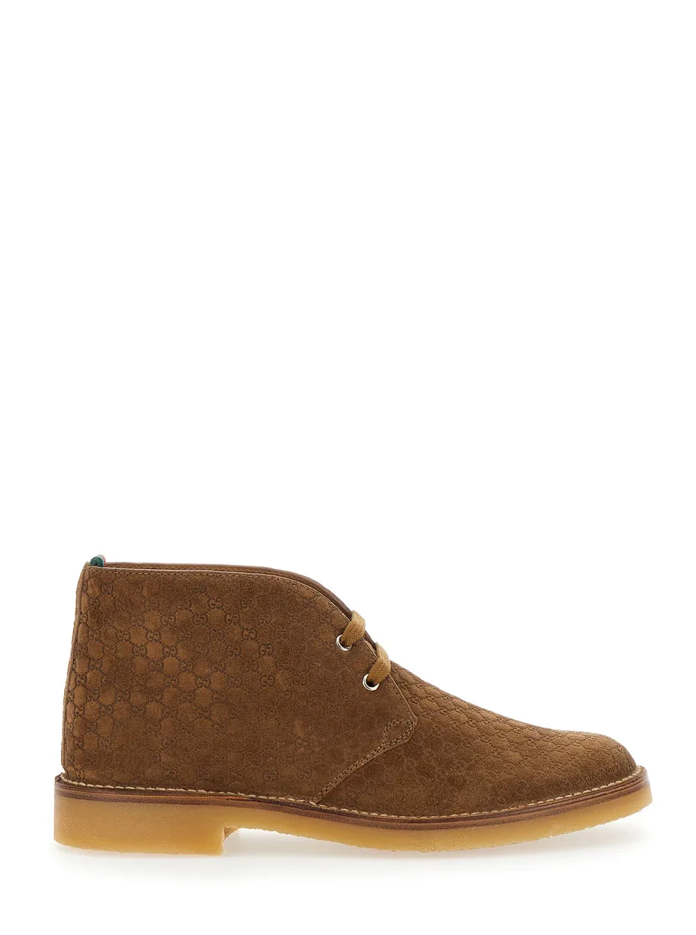 GG Suede with Web Detail Chukka Boot by Gucci