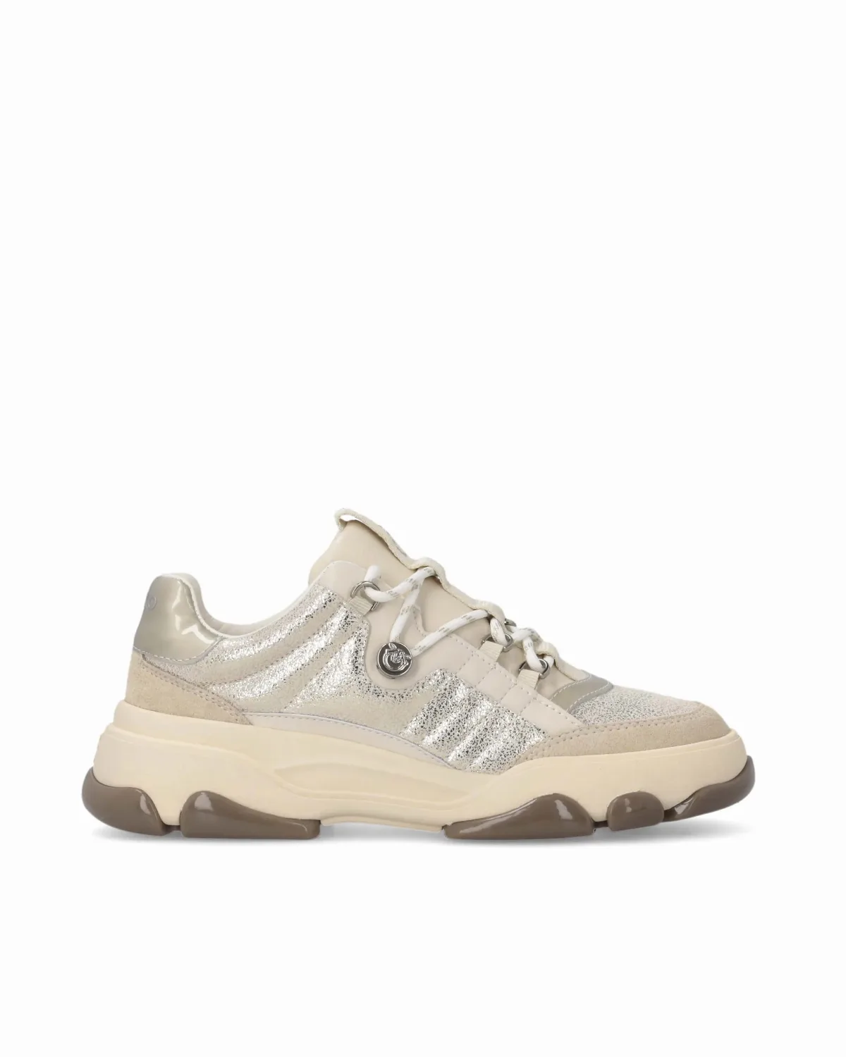 Suede & Metallic Sneaker by pinko