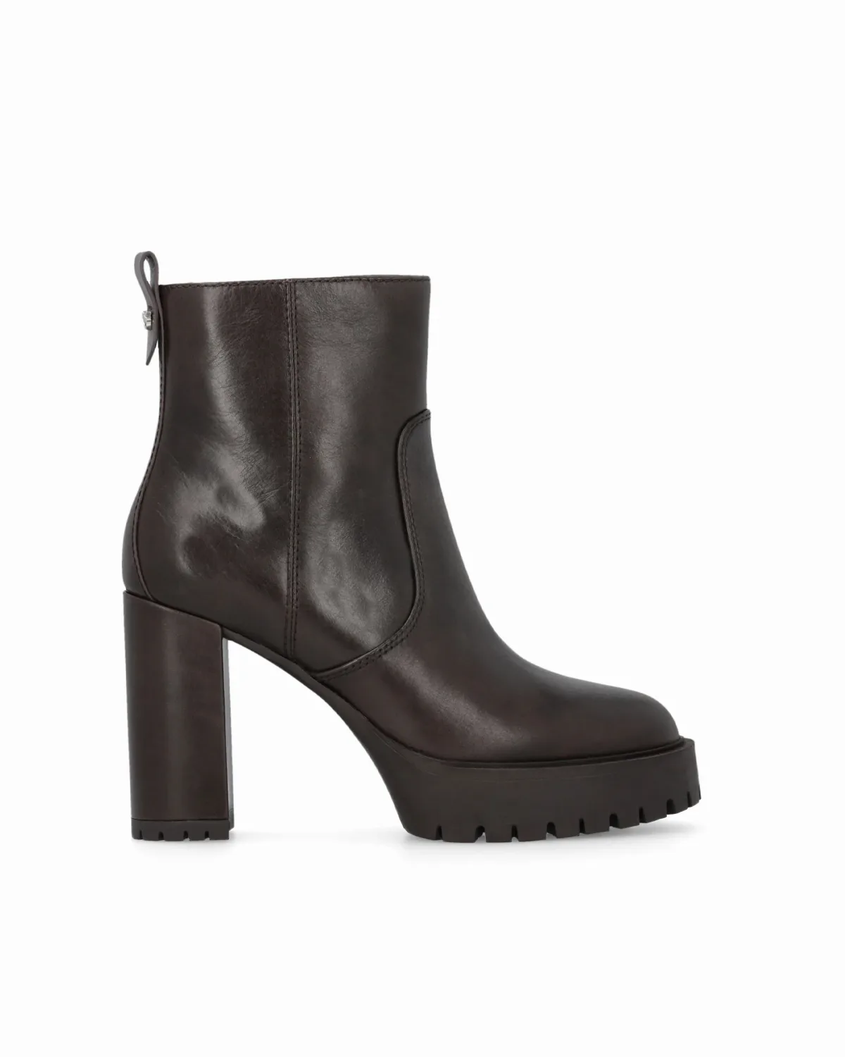 Block-Heel Lug Sole Ankle Boot by pinko