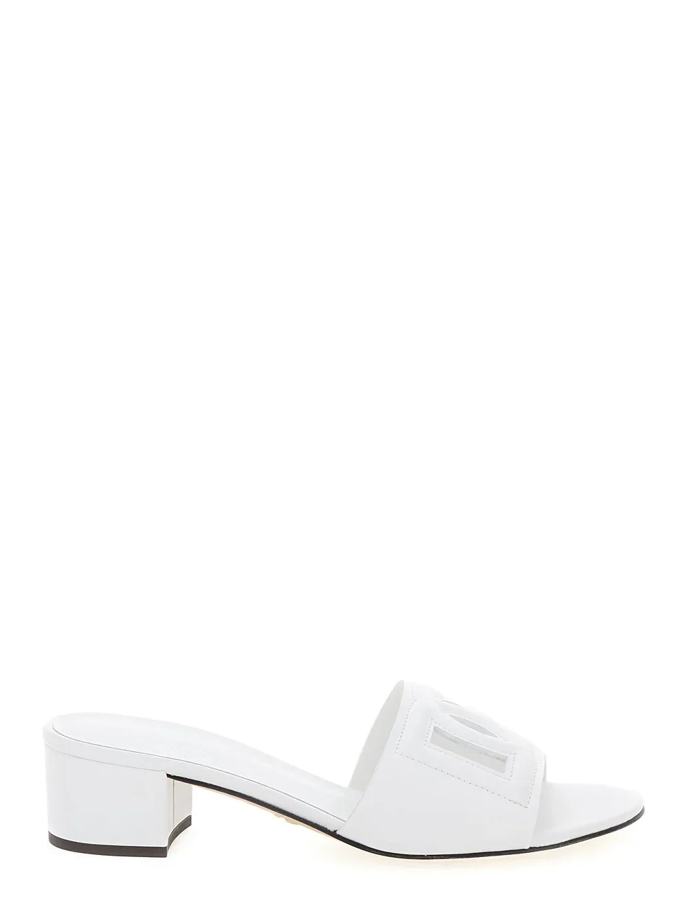 Leather Low Heel Mule by Dolce & Gabbana