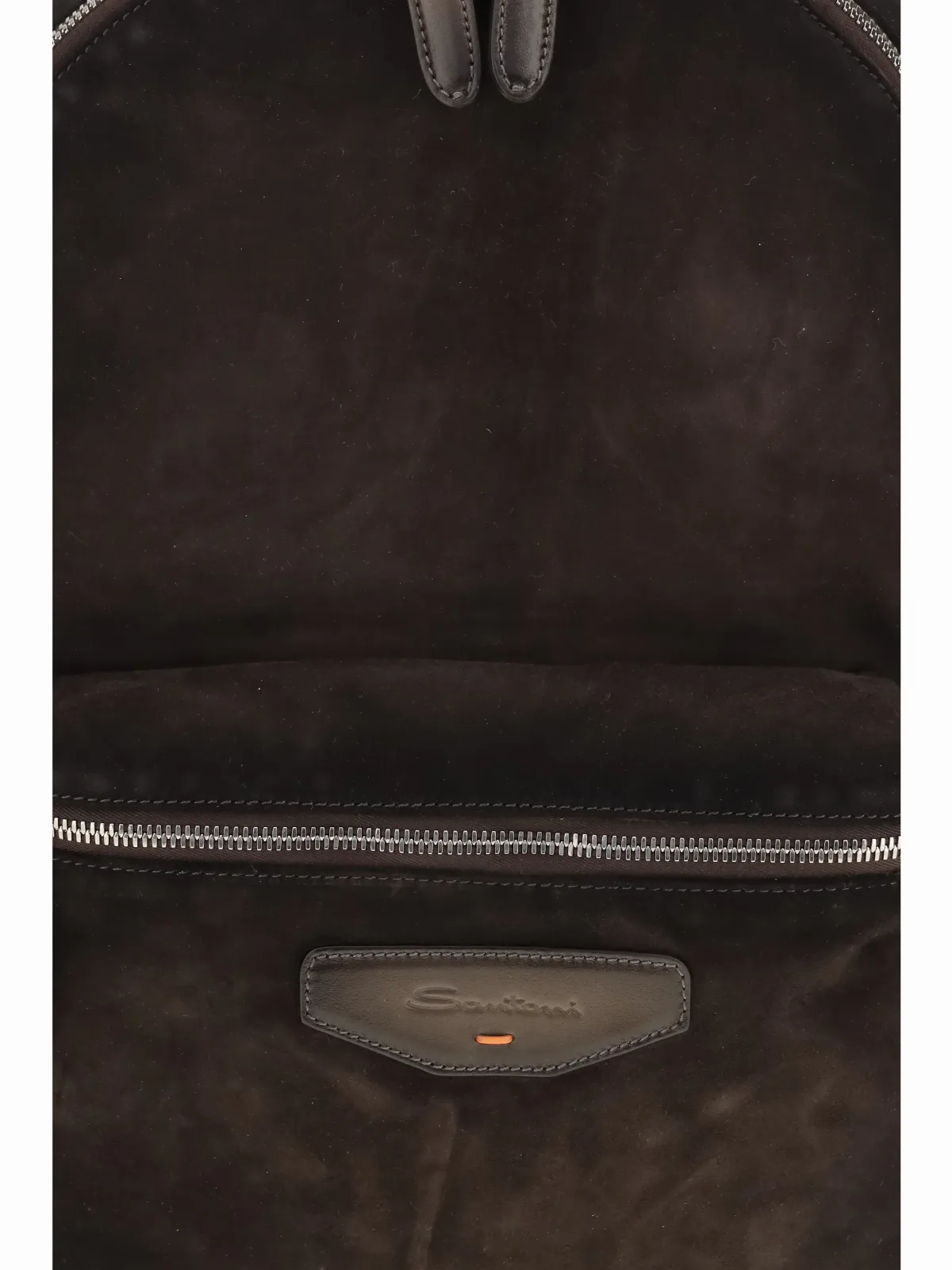 Calf Suede and Leather Backpack by Santoni