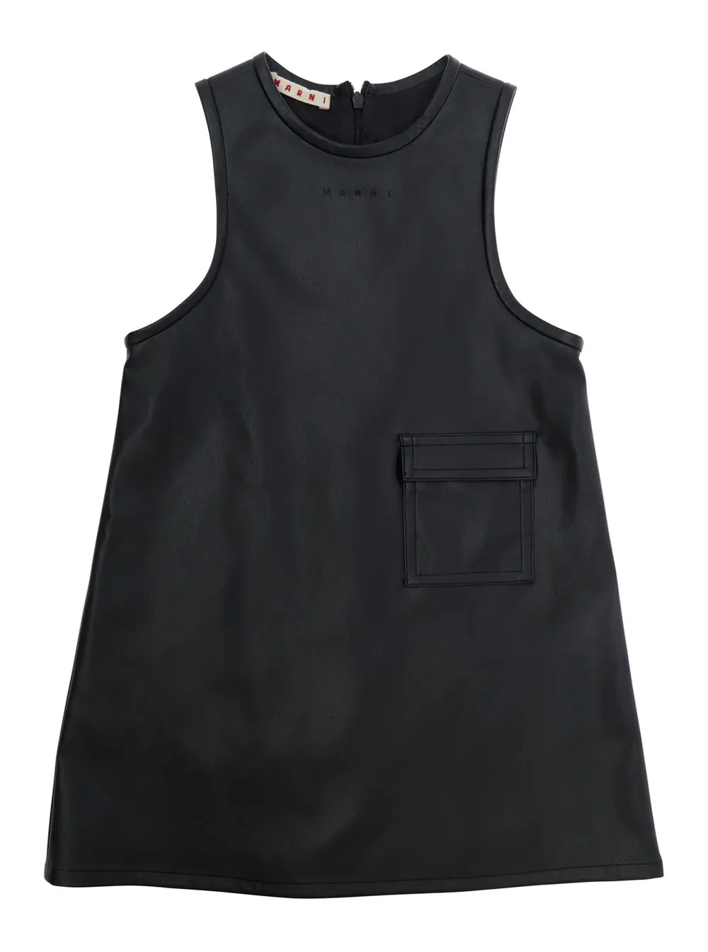 Eco-Leather Trim Dress by Marni