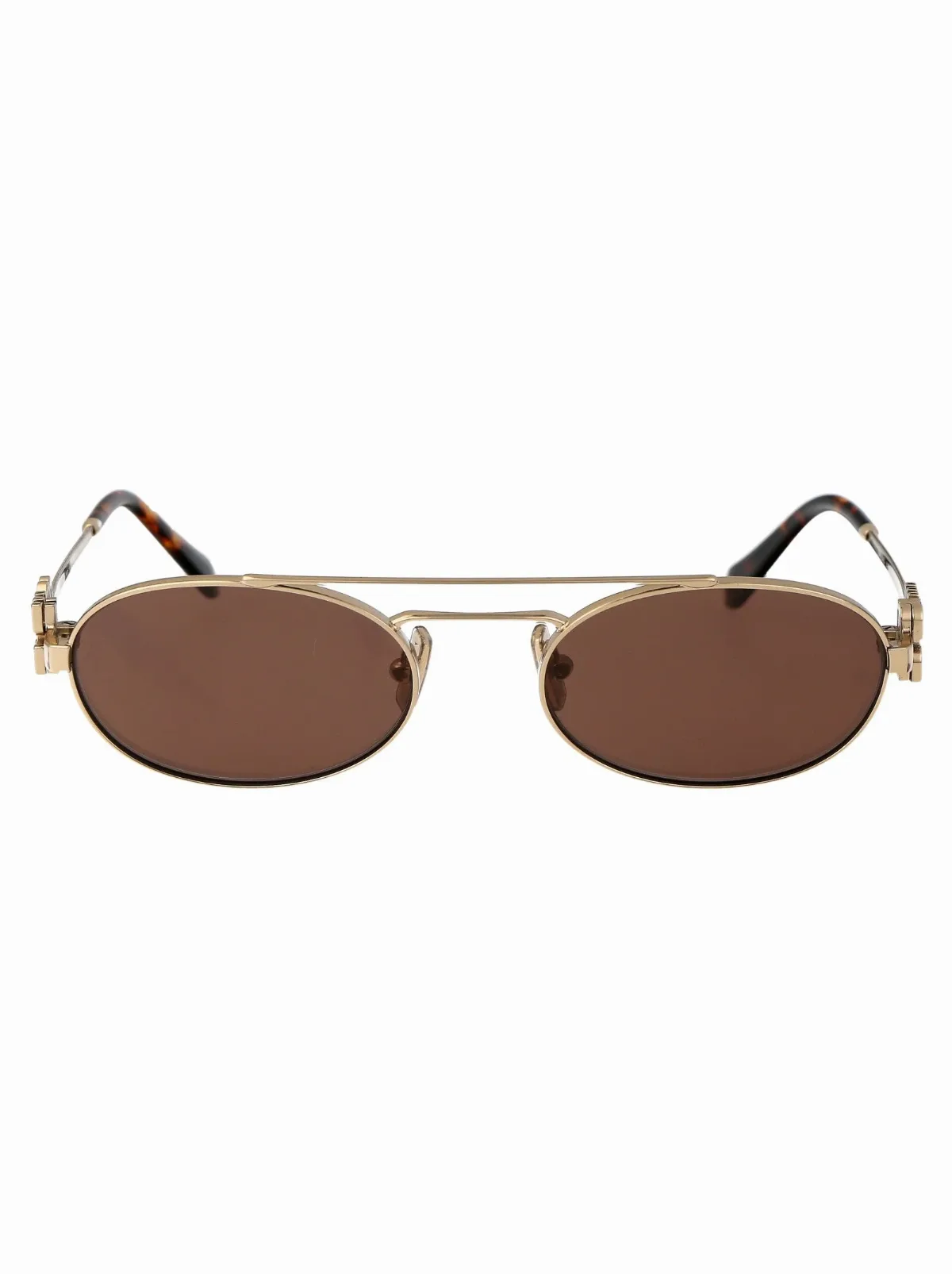 0MU Oval Metal Sunglasses