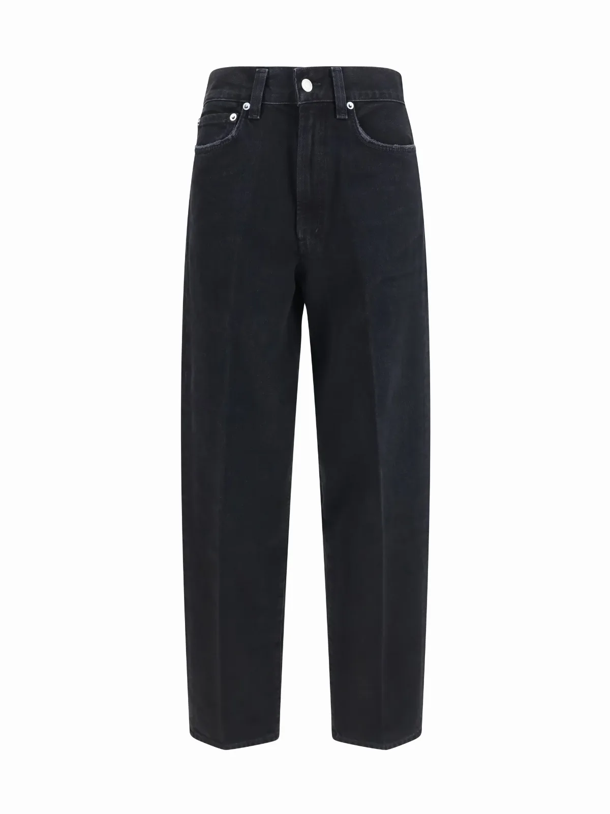 High-Rise Faded Wash Jeans