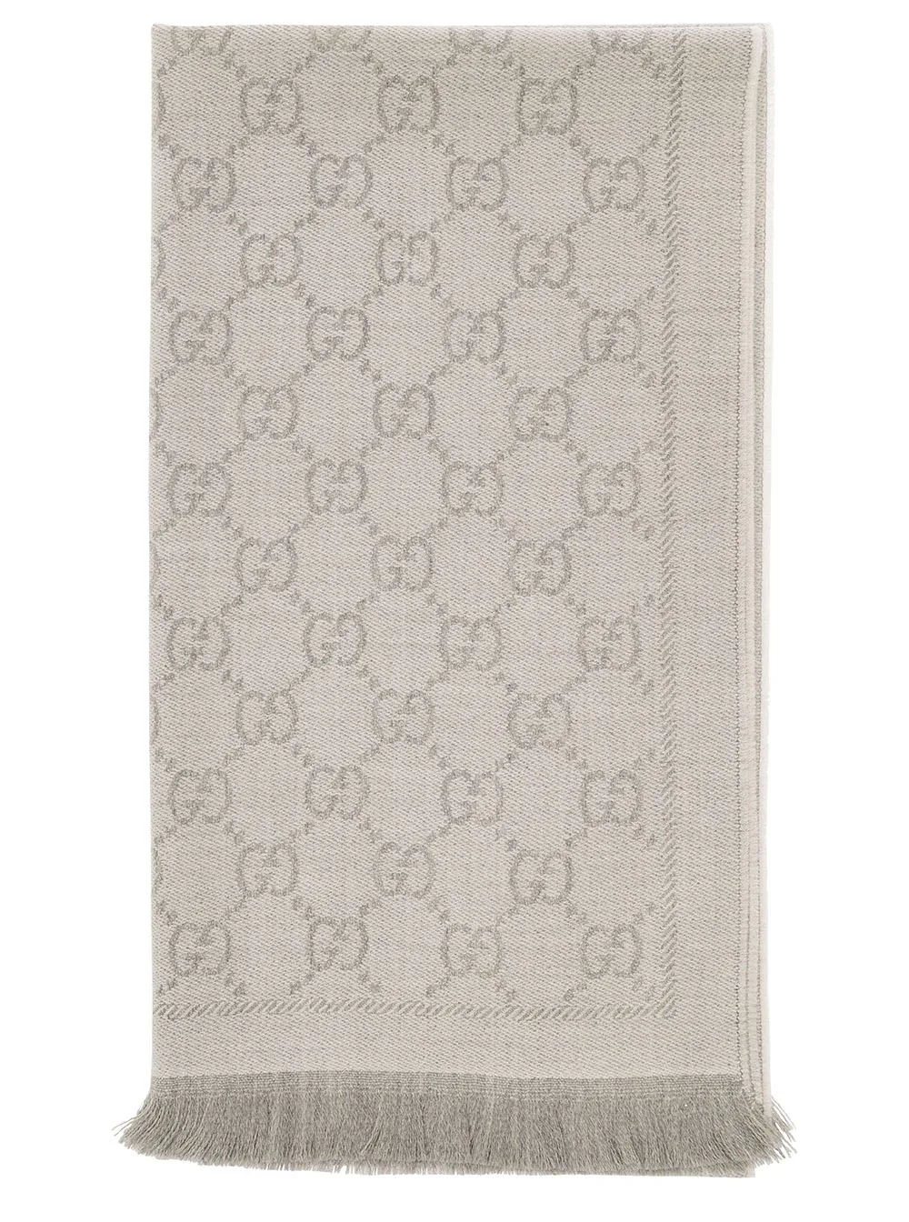 Logo-Jacquard Wool Scarf