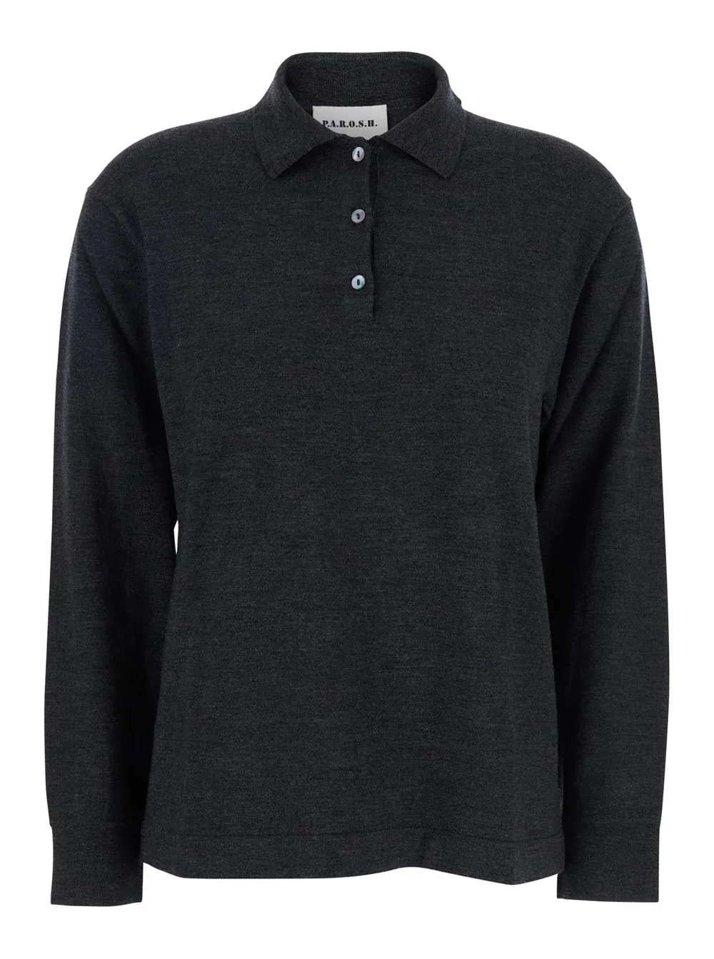 Wool Blend Polo Shirt by P.A.R.O.S.H.
