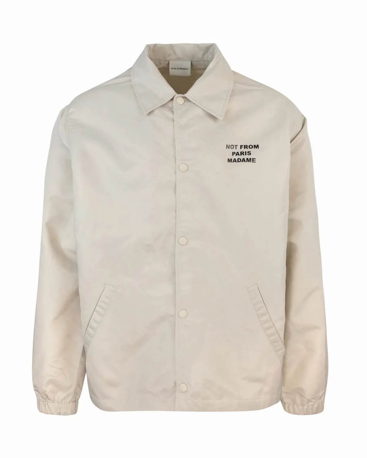 Text-Print Nylon Jacket by DrôLe De Monsieur