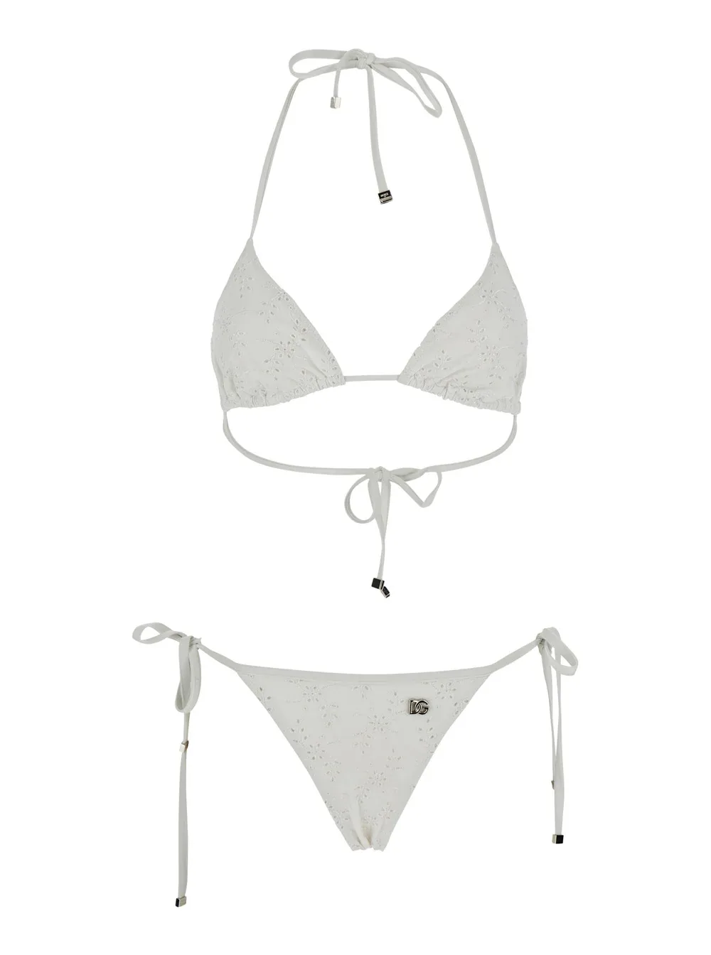 Embroidered Triangle Bikini by Dolce & Gabbana