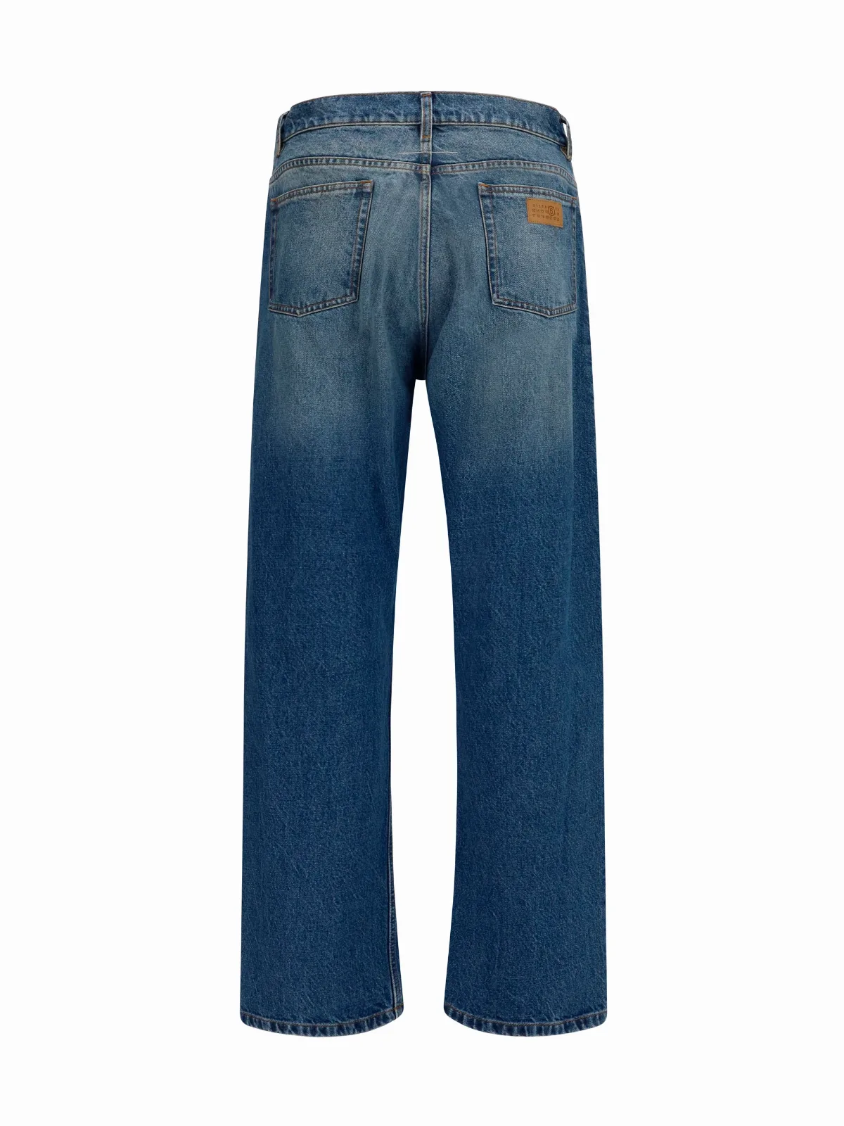 Straight-Leg Light-Wash Denim Jeans by MM6 Maison Margiela