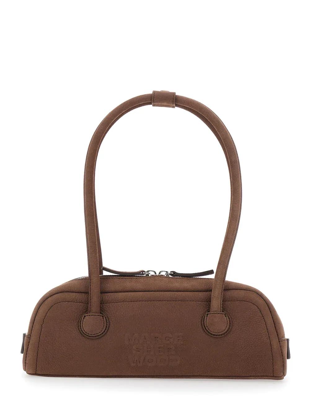 Structured Cow Leather Shoulder Bag by Margesherwood